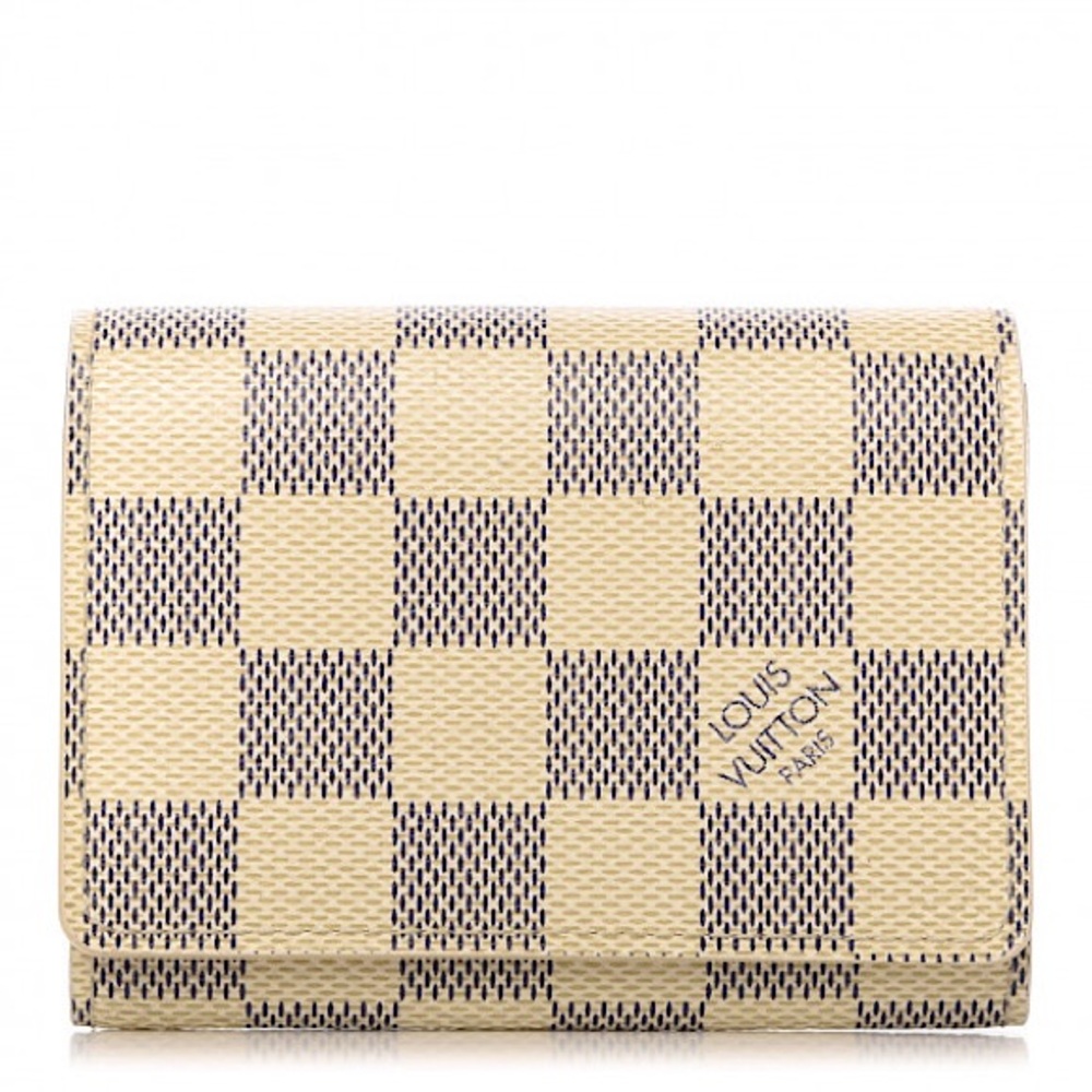 LOUIS VUITTON Damier Azur Card Holder Wallet